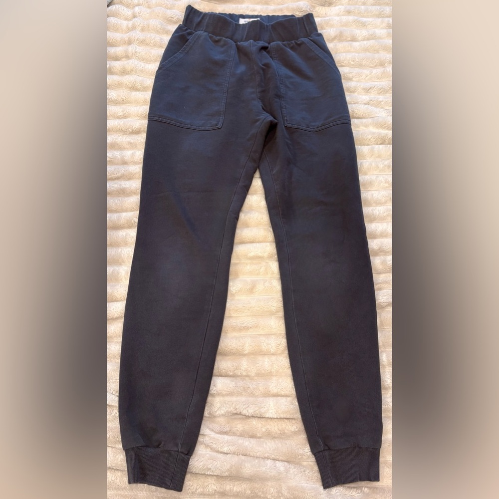 Marine Layer Luxe XS Acid Washed Navy Joggers - Picture 2 of 5